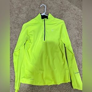 Neon Yellow Nike Quarter Zip